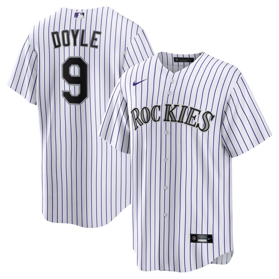 Men's Colorado Rockies Brenton Doyle Nike White Home Replica Jersey - Puhuasuan