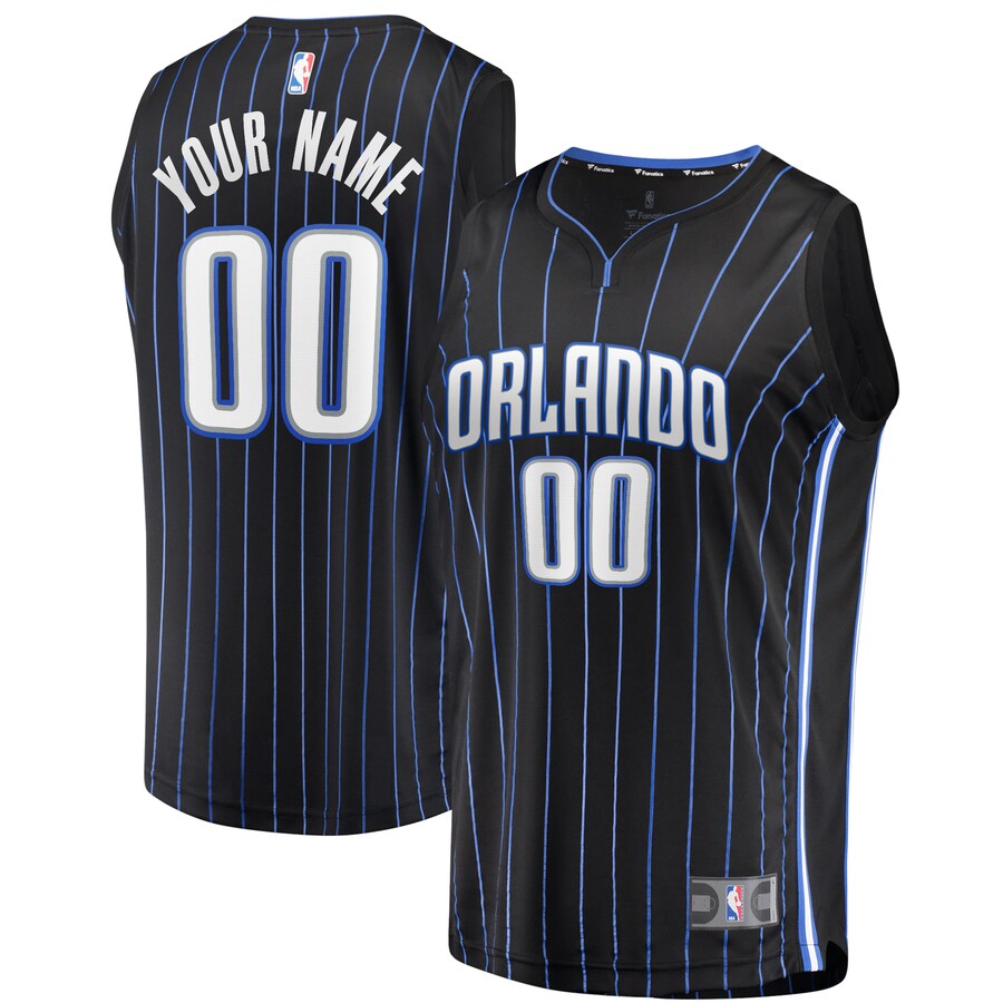 Youth Orlando Magic Fanatics Black Fast Break Replica Custom Jersey - Icon Edition - Puhuasuan