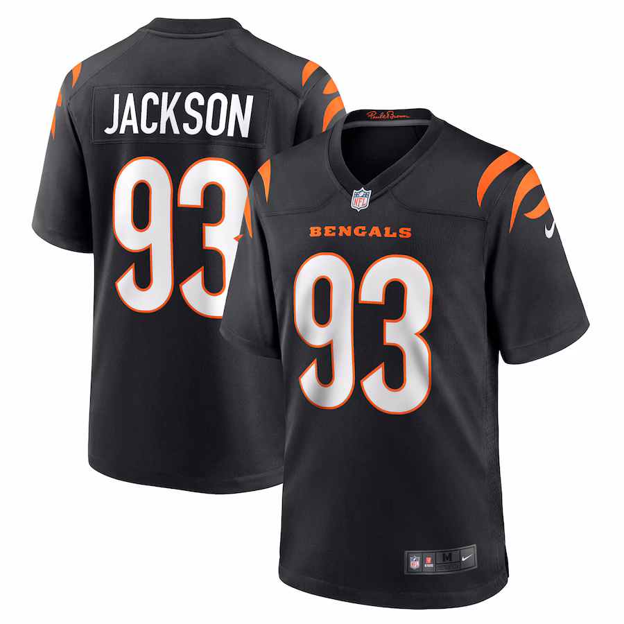 Men's Cincinnati Bengals McKinnley Jackson Nike Black Game Jersey - Puhuasuan