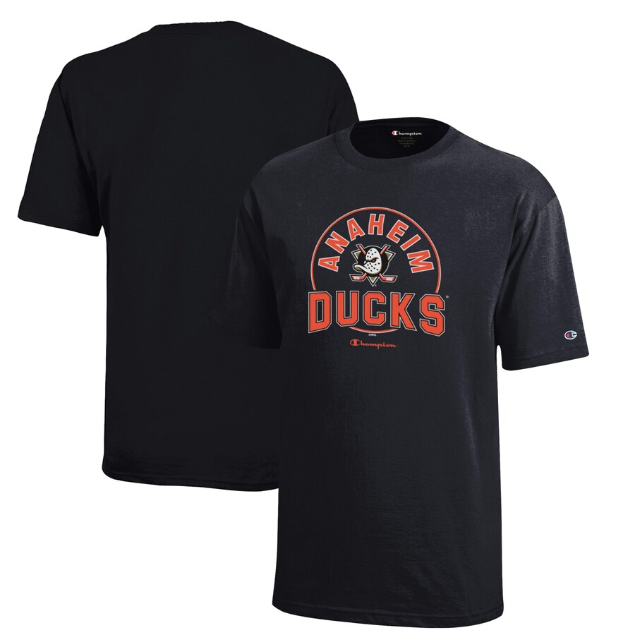 Youth Anaheim Ducks Champion Black Jersey T-Shirt - Puhuasuan