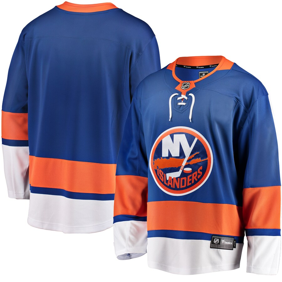Men's New York Islanders Fanatics Branded Blue Breakaway Home Jersey - Puhuasuan
