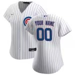 Women's Chicago Cubs Nike White Home Replica Custom Jersey - Puhuasuan