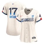 Women's Los Angeles Dodgers Shohei Ohtani Nike Cream 2024 World Series Champions City Connect Limited Player Jersey - Puhuasuan