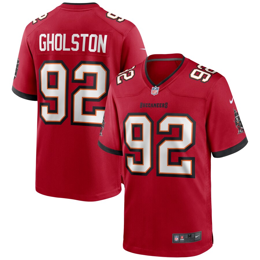 Men's Tampa Bay Buccaneers William Gholston Nike Red Game Jersey - Puhuasuan