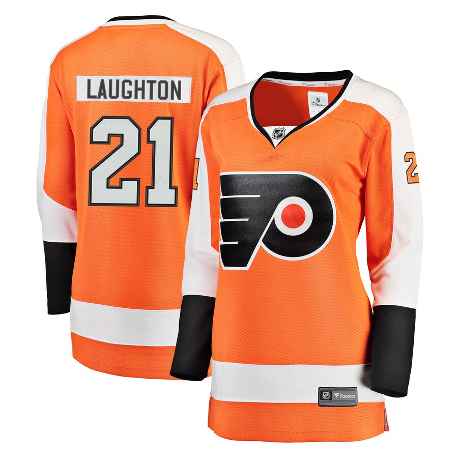 Women's Philadelphia Flyers Scott Laughton Fanatics Branded Orange Breakaway Player Jersey - Puhuasuan