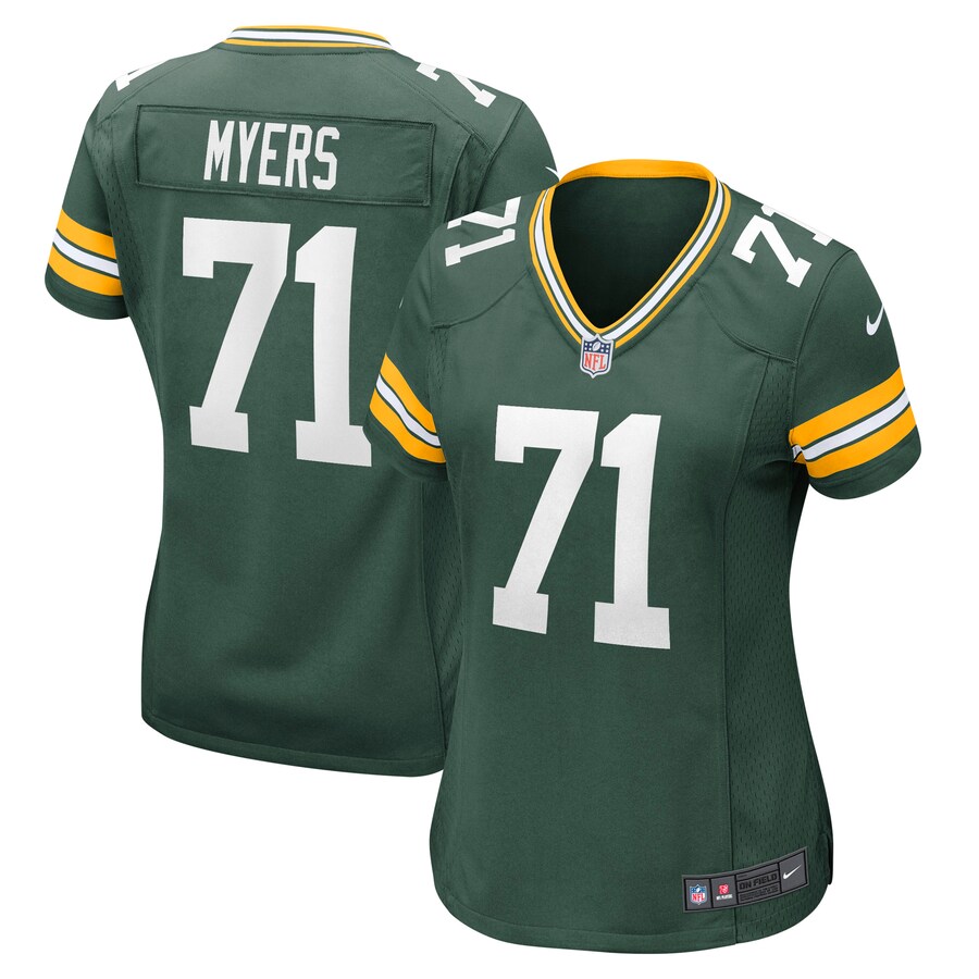 Women's Green Bay Packers Josh Myers Nike Green Nike Game Jersey - Puhuasuan