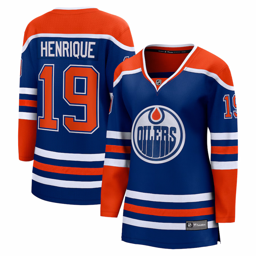 Women's Edmonton Oilers Adam Henrique Fanatics Royal Home Breakaway Player Jersey - Puhuasuan