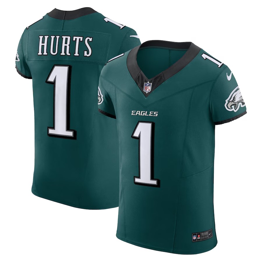 Men's Philadelphia Eagles Jalen Hurts Nike Midnight Green Alternate Vapor F.U.S.E. Elite Jersey - Puhuasuan