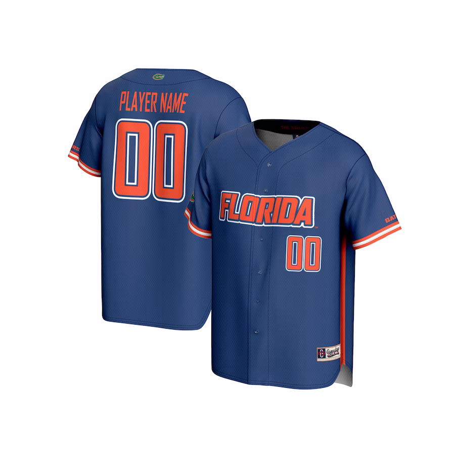Florida Gators GameDay Greats Youth NIL Pick-A-Player Lightweight Baseball Jersey - Royal - Puhuasuan