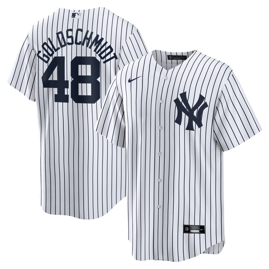 Men's New York Yankees Paul Goldschmidt Nike White Home Replica Jersey - Puhuasuan