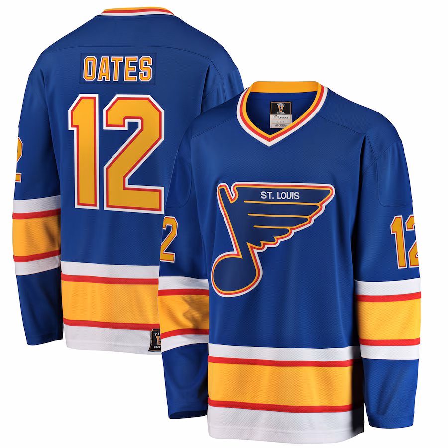 Men's St. Louis Blues Adam Oates Fanatics Blue Premier Breakaway Retired Player Jersey - Puhuasuan