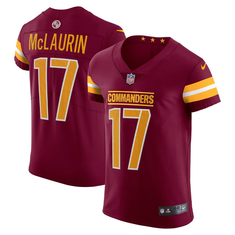 Men's Washington Commanders Terry McLaurin Nike Burgundy Vapor Elite Jersey - Puhuasuan