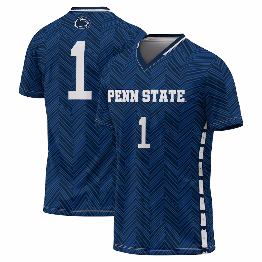 GameDay Greats #1 Navy Penn State Nittany Lions Lightweight Soccer Fashion Jersey - Puhuasuan