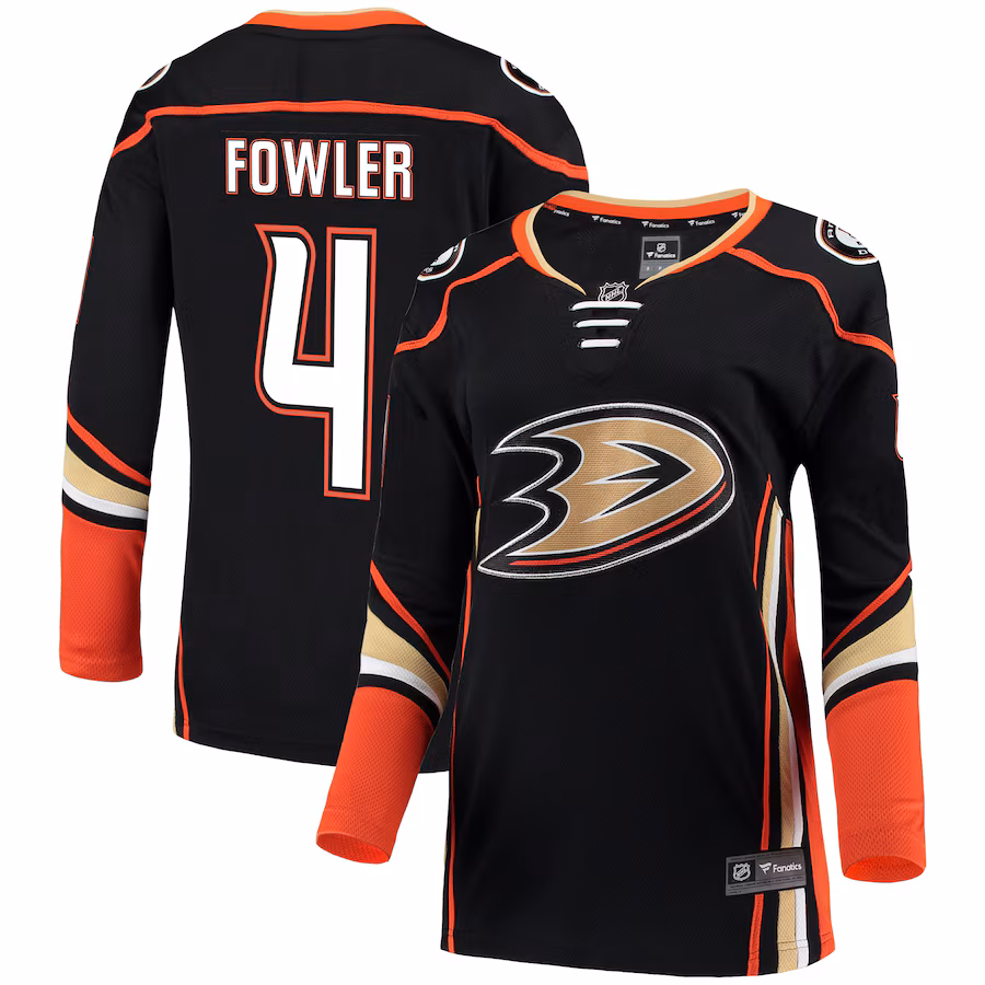 Women's Anaheim Ducks Cam Fowler Fanatics Black Breakaway Jersey - Puhuasuan