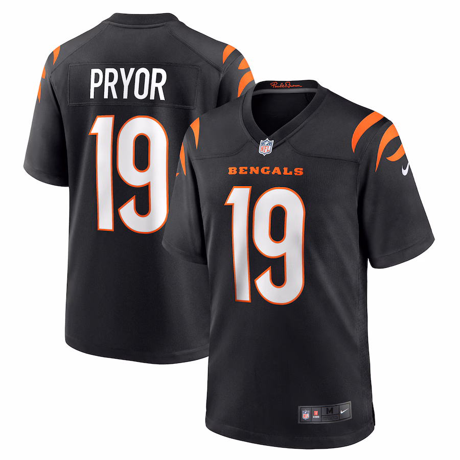 Men's Cincinnati Bengals Kendric Pryor Nike  Black Game Jersey - Puhuasuan