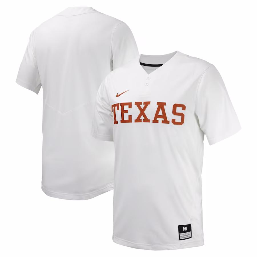 Texas Longhorns Nike Unisex Replica Softball Jersey - White - Puhuasuan