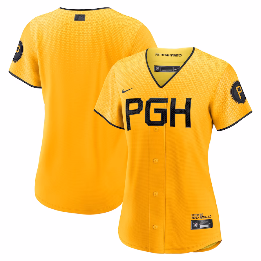 Women's Pittsburgh Pirates  Nike Gold City Connect Replica Jersey - Puhuasuan