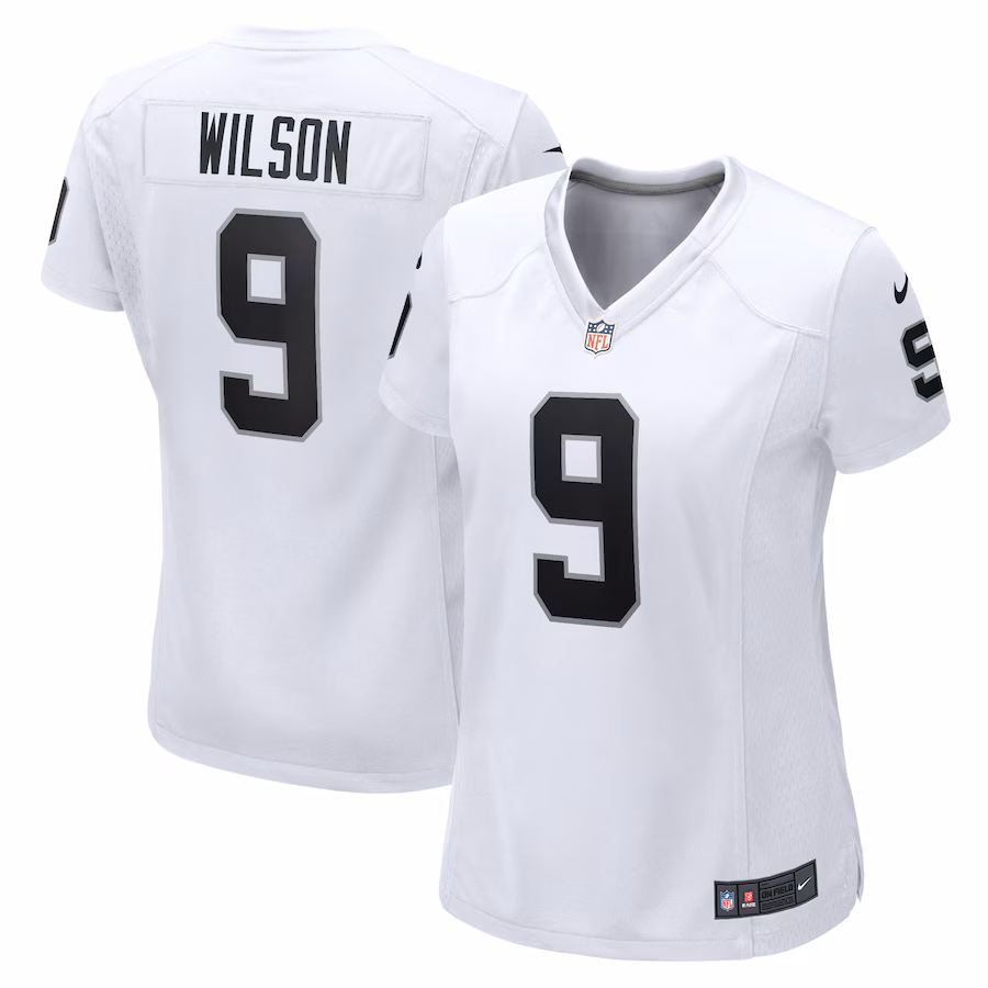 Women's Las Vegas Raiders Tyree Wilson Nike White Game Jersey - Puhuasuan
