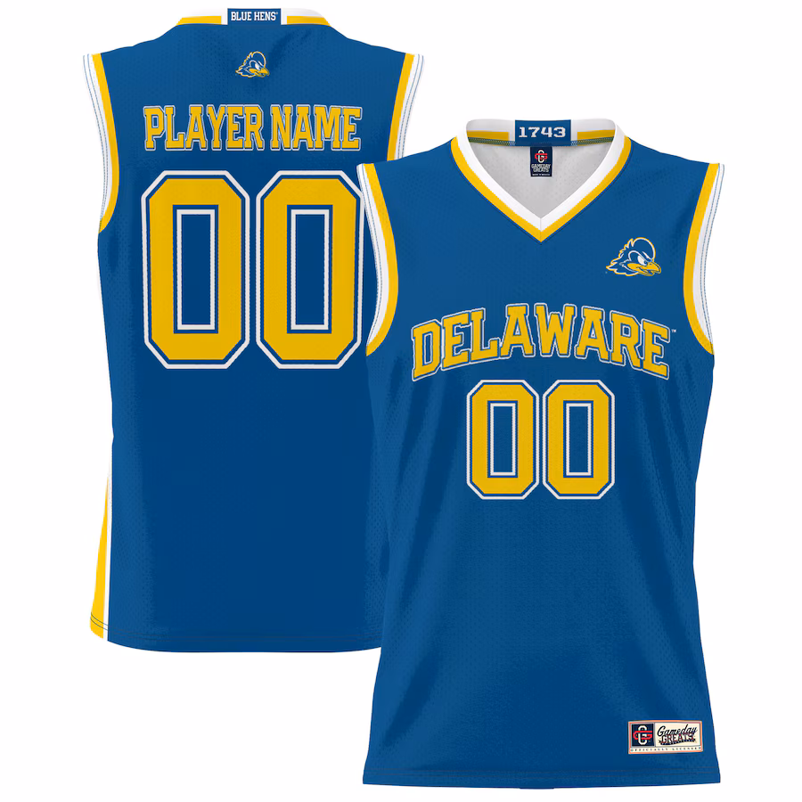 Delaware Fightin' Blue Hens NIL Pick-A-Player Lightweight Basketball Jersey - Royal - Puhuasuan