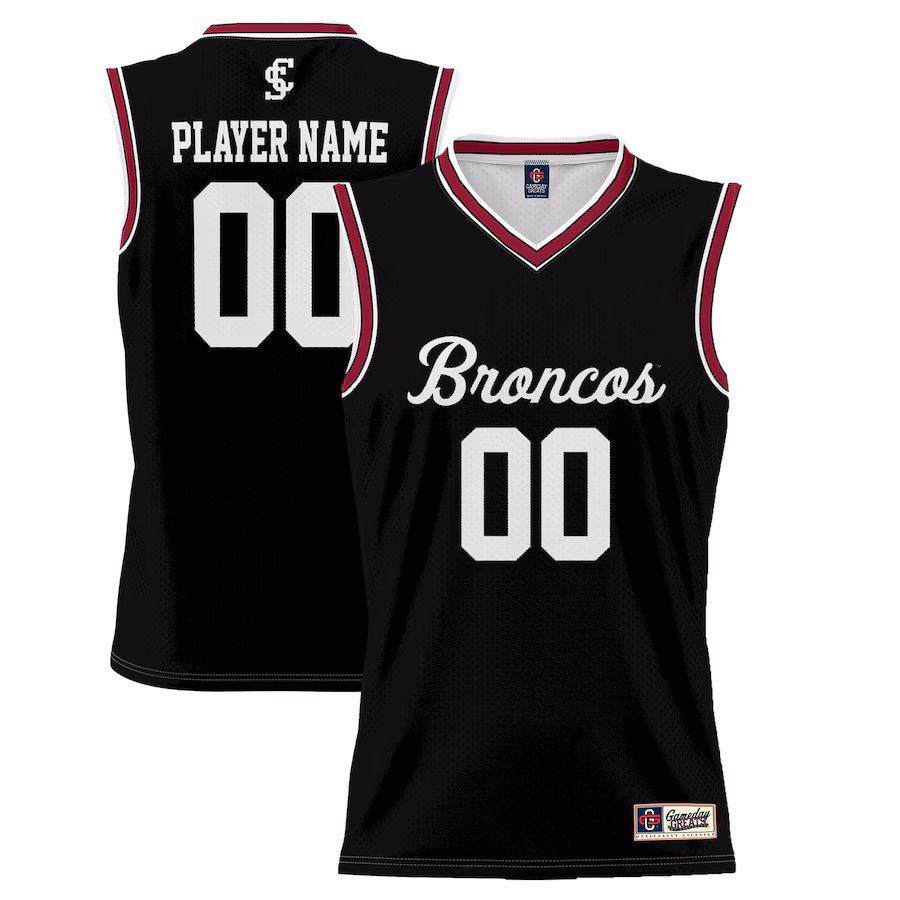 Santa Clara Broncos GameDay Greats Youth NIL Pick-A-Player Lightweight Basketball Jersey - Black - Puhuasuan
