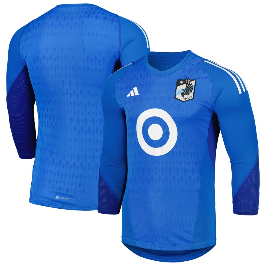 Men's Minnesota United FC adidas Blue 2023 Goalkeeper Long Sleeve Replica Jersey - Puhuasuan