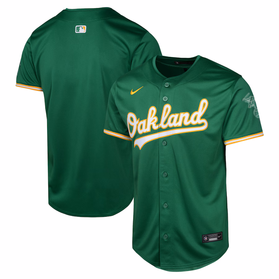 Youth Oakland Athletics Nike Green Alternate Limited Jersey - Puhuasuan