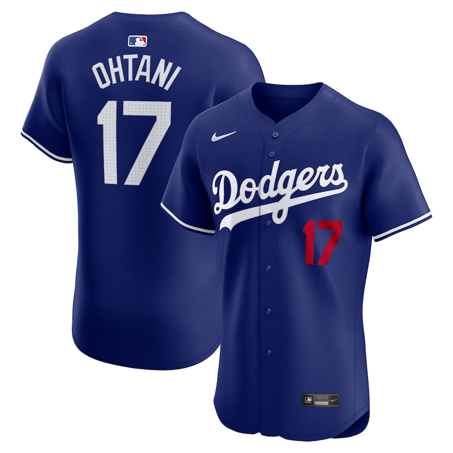 Men's Los Angeles Dodgers Shohei Ohtani Nike Royal Alternate Elite Jersey - Puhuasuan
