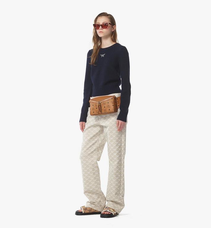 Diamond 3D Belt Bag in Visetos Leather Mix - Puhuasuan