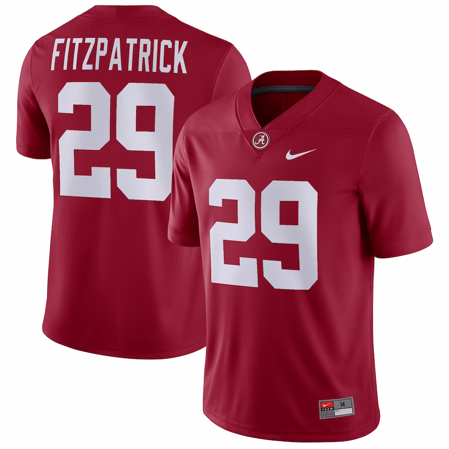 Minkah Fitzpatrick Alabama Crimson Tide Nike Game Jersey - Crimson - Puhuasuan