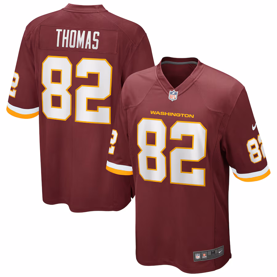 Men's Nike Logan Thomas Washington Football Team Burgundy Game Player Jersey - Puhuasuan