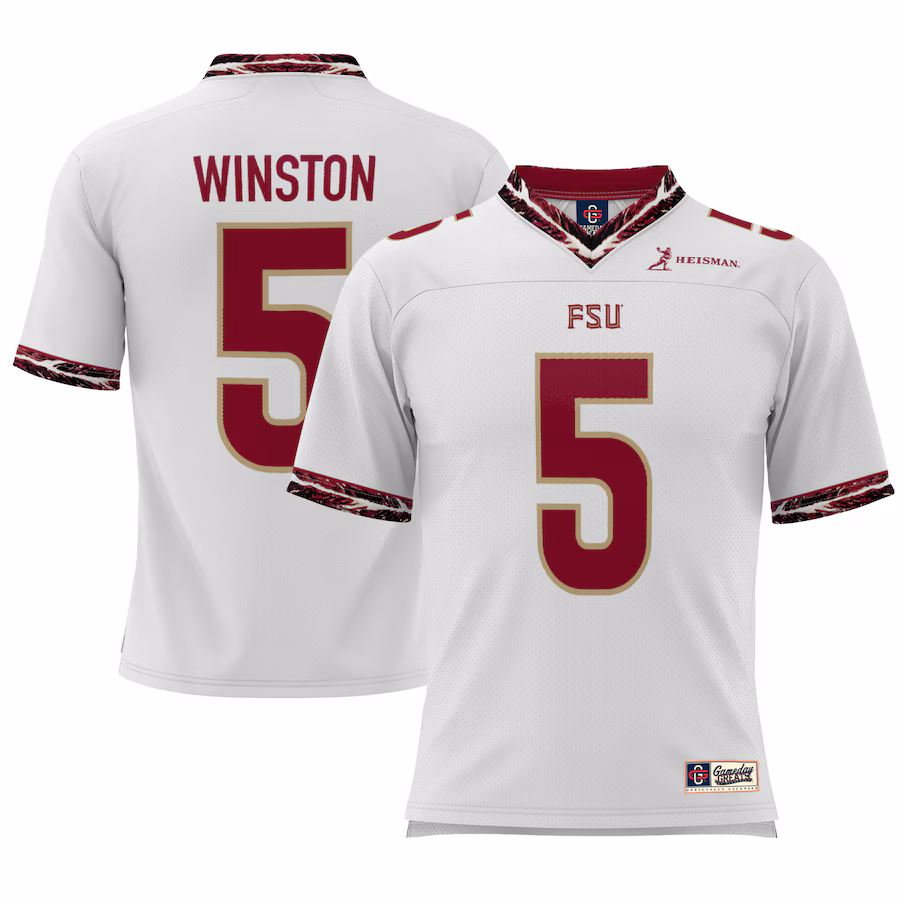 Jameis Winston Florida State Seminoles GameDay Greats Youth  Heisman Football Jersey �?White - Puhuasuan