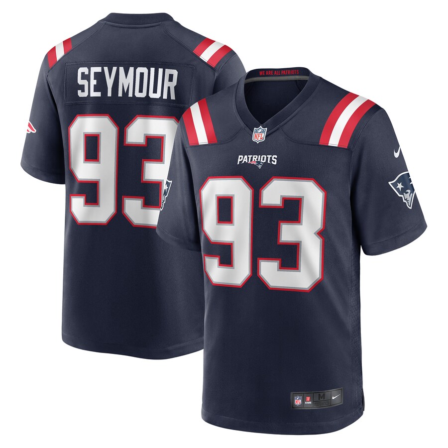 Men's New England Patriots Richard Seymour Nike Navy Retired Player Game Jersey - Puhuasuan