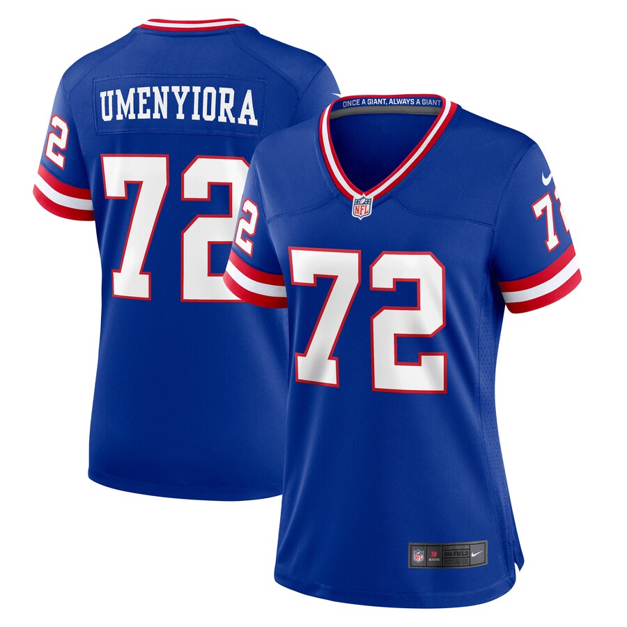 Women's New York Giants Osi Umenyiora Nike Royal Classic Retired Player Game Jersey - Puhuasuan