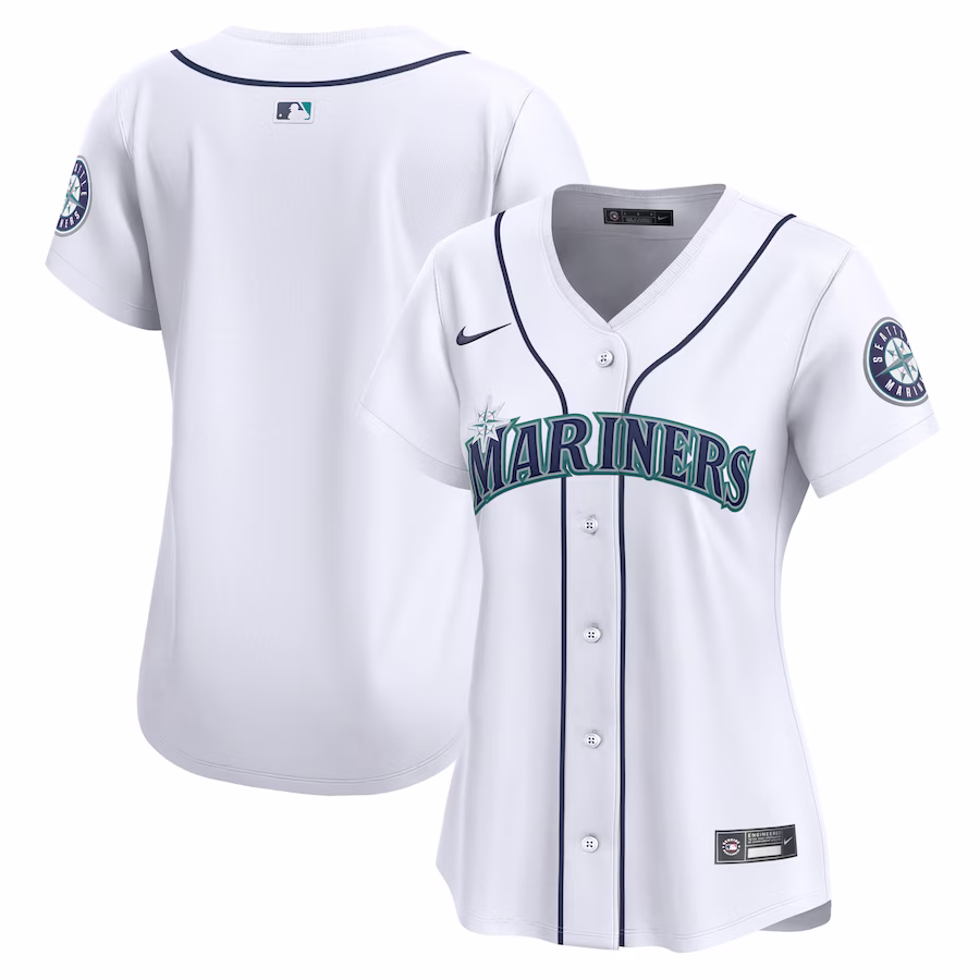 Women's Seattle Mariners Nike White Home Limited Jersey - Puhuasuan