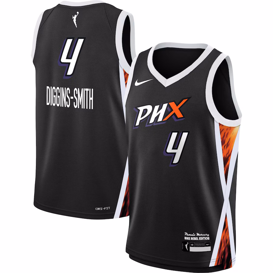 Youth Phoenix Mercury Skylar Diggins-Smith Nike Black 2021 Rebel Edition Victory Player Jersey - Puhuasuan