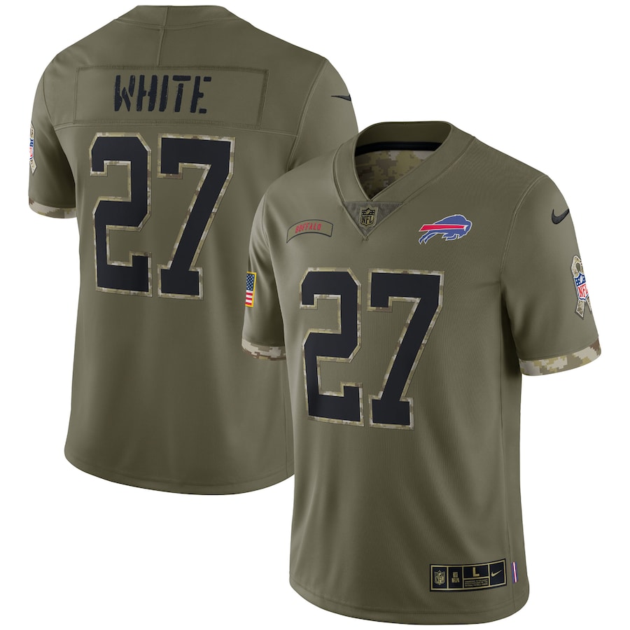 Men's Buffalo Bills Tre'Davious White Nike Olive Salute To Service Limited Jersey - Puhuasuan