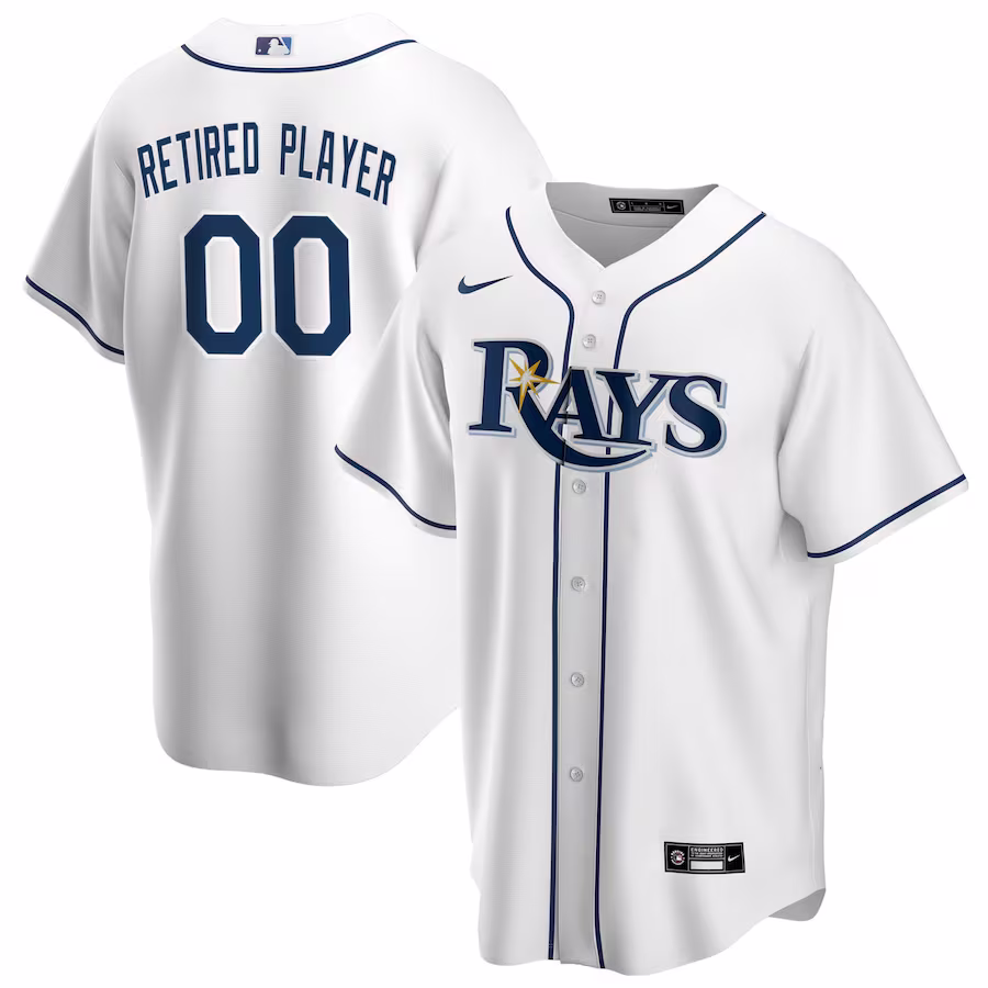Men's Tampa Bay Rays Nike White Home Pick-A-Player Retired Roster Replica Jersey - Puhuasuan