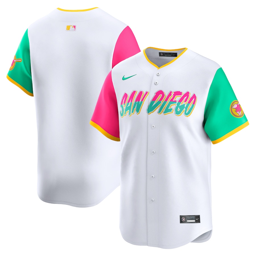 Men's San Diego Padres  Nike White City Connect Limited Jersey - Puhuasuan