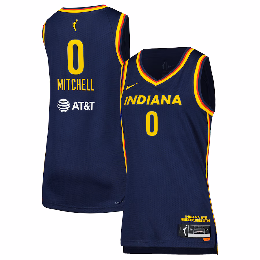 Women's Indiana Fever Kelsey Mitchell Nike Navy Victory Swingman Jersey - Puhuasuan