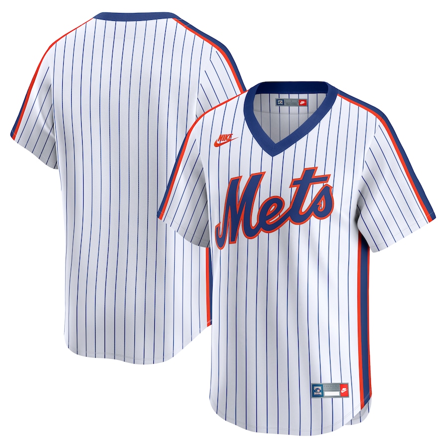 Men's New York Mets Nike White Cooperstown Collection Limited Jersey - Puhuasuan