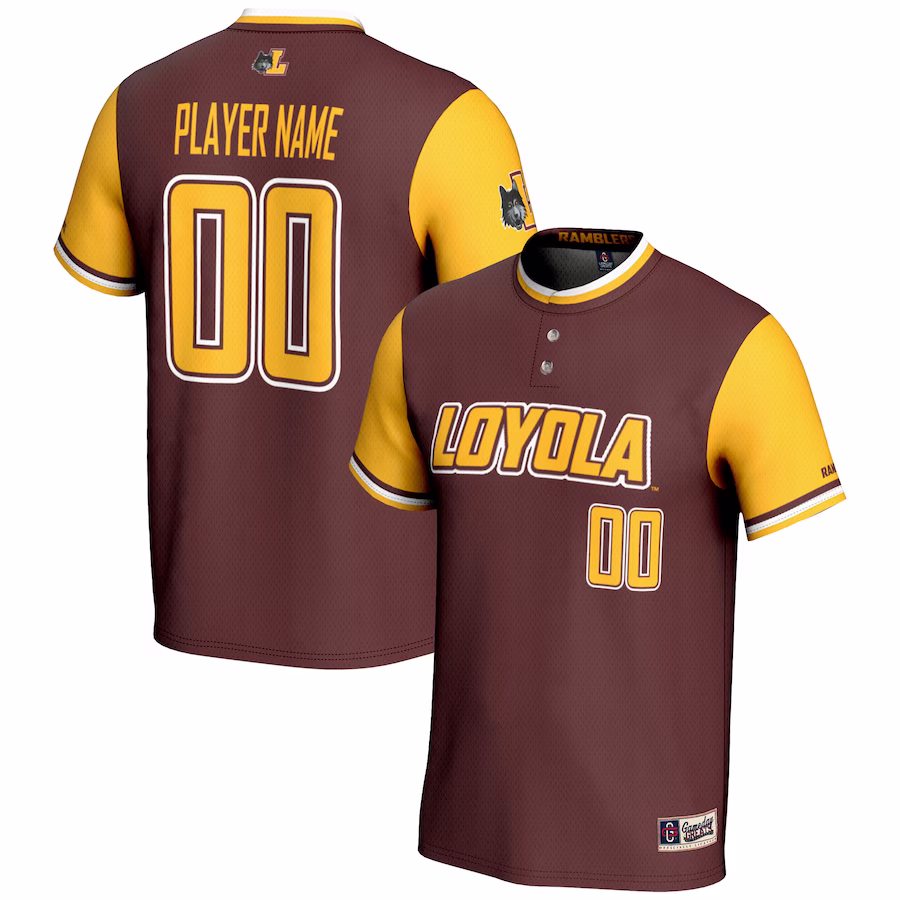 Loyola Chicago Ramblers GameDay Greats Unisex  NIL Pick-A-Player Lightweight Softball Jersey �?Maroon - Puhuasuan