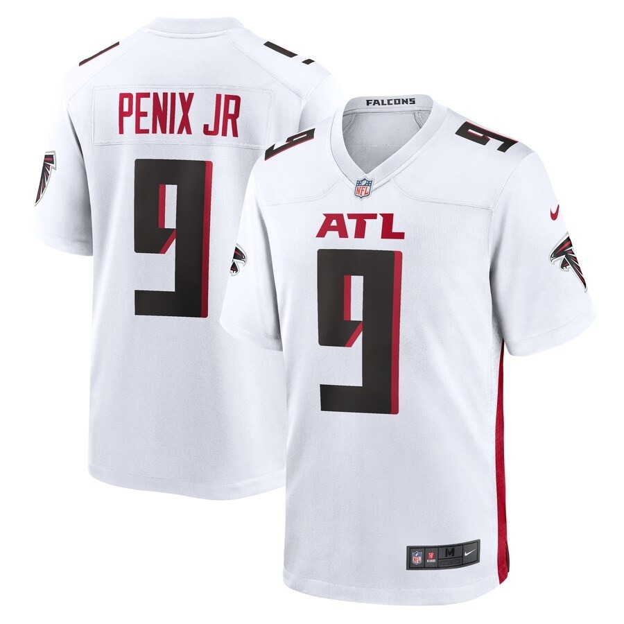 Men's Atlanta Falcons Michael Penix Jr. Nike  White Game Jersey - Puhuasuan
