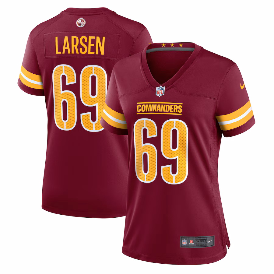 Women's Washington Commanders Tyler Larsen Nike  Burgundy  Game Jersey - Puhuasuan