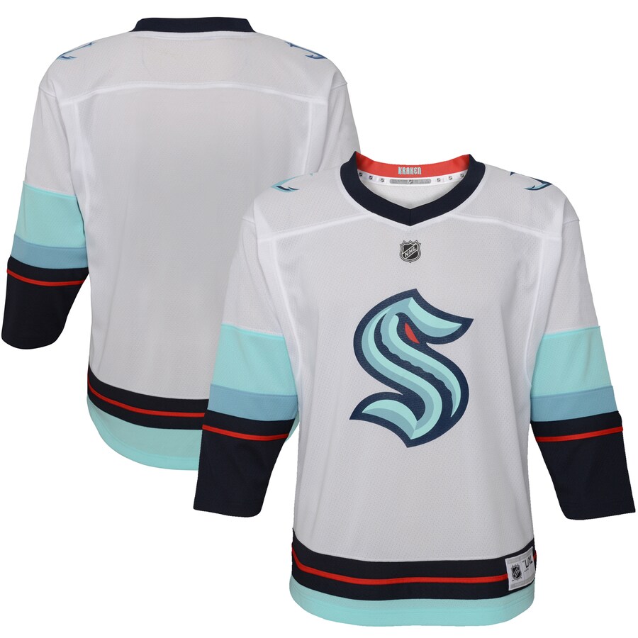 Youth Seattle Kraken White Away Replica Jersey - Puhuasuan