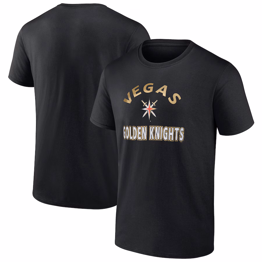 Men's Vegas Golden Knights Fanatics Black Humble T-Shirt - Puhuasuan