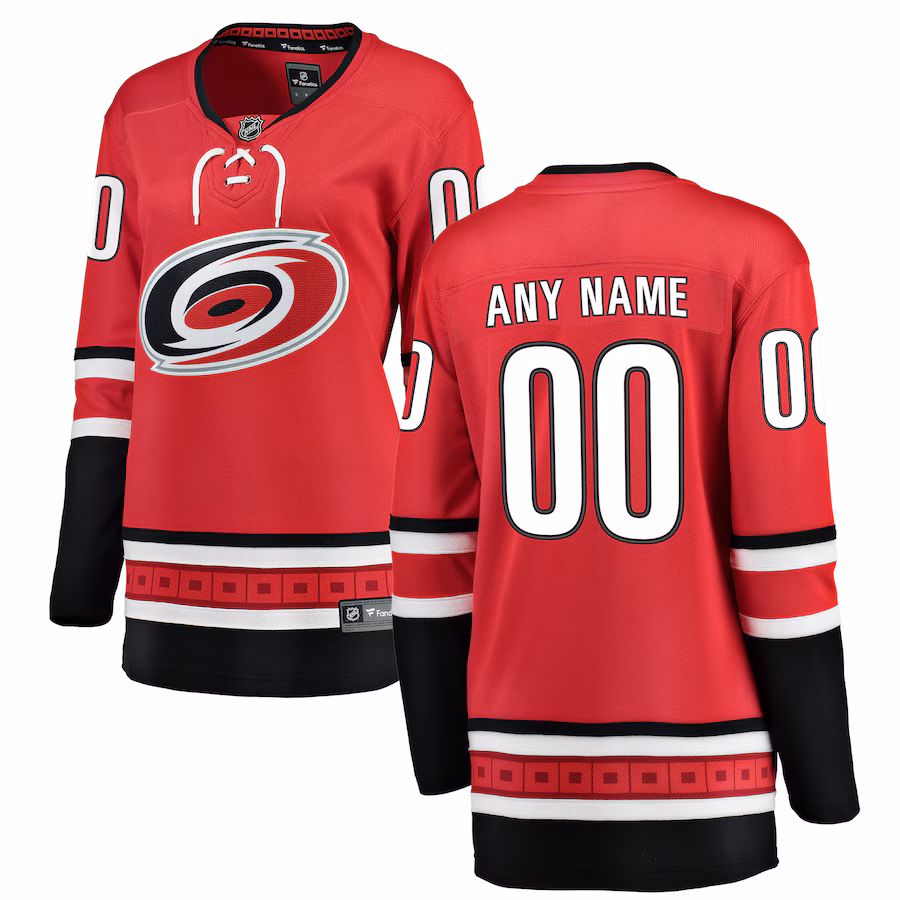 Women's Carolina Hurricanes Fanatics Red Alternate Breakaway Custom Jersey - Puhuasuan
