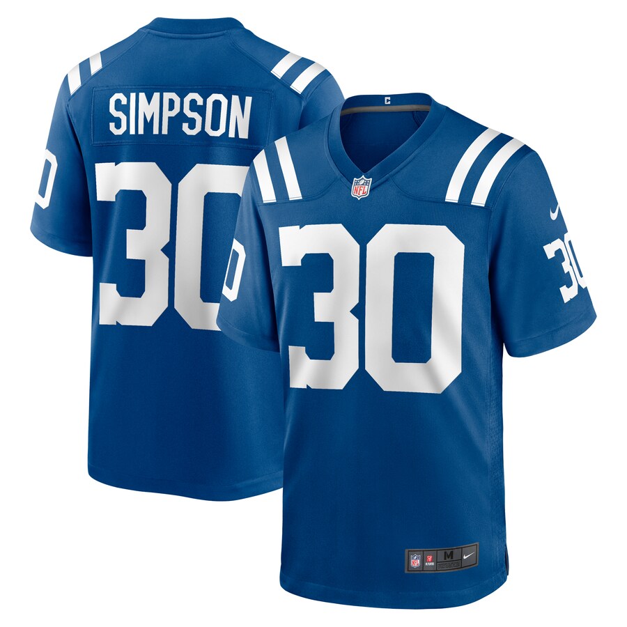 Men's Indianapolis Colts Jaylin Simpson Nike  Royal Game Jersey - Puhuasuan