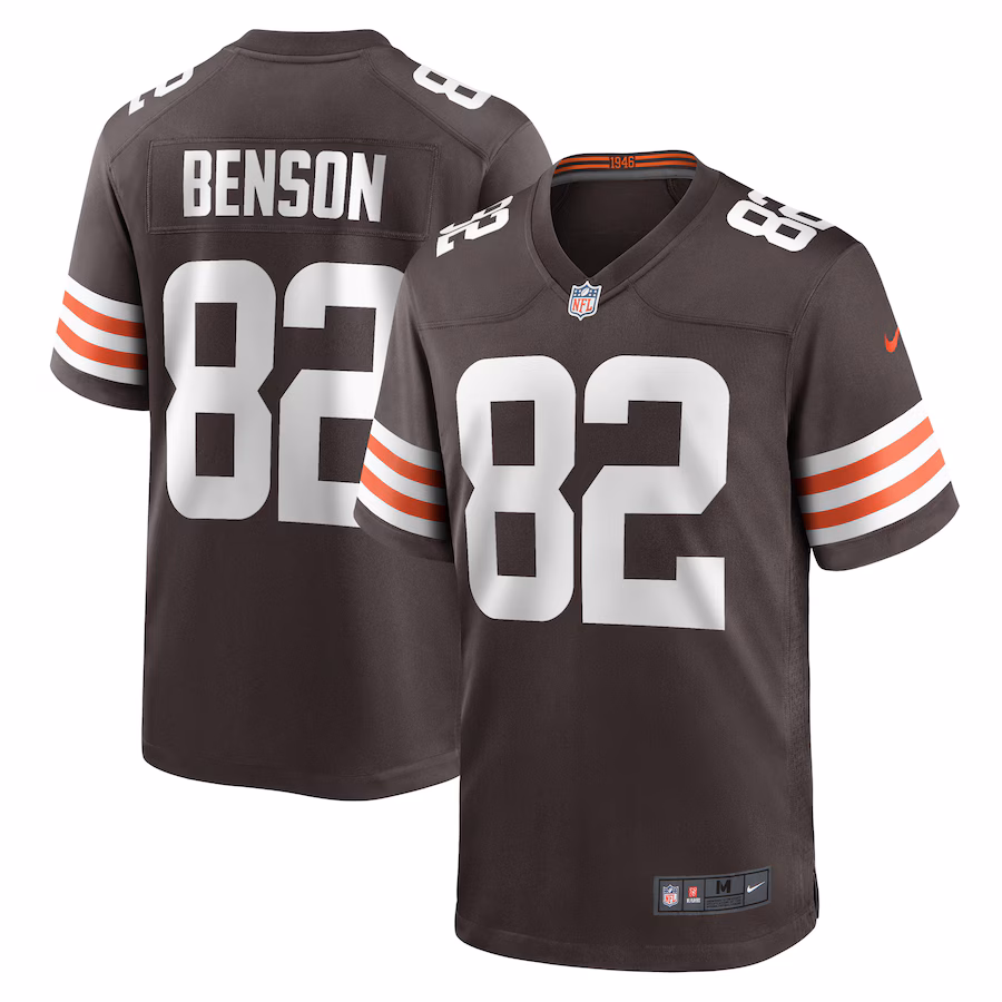 Men's Cleveland Browns Trinity Benson Nike  Brown Team Game Jersey - Puhuasuan
