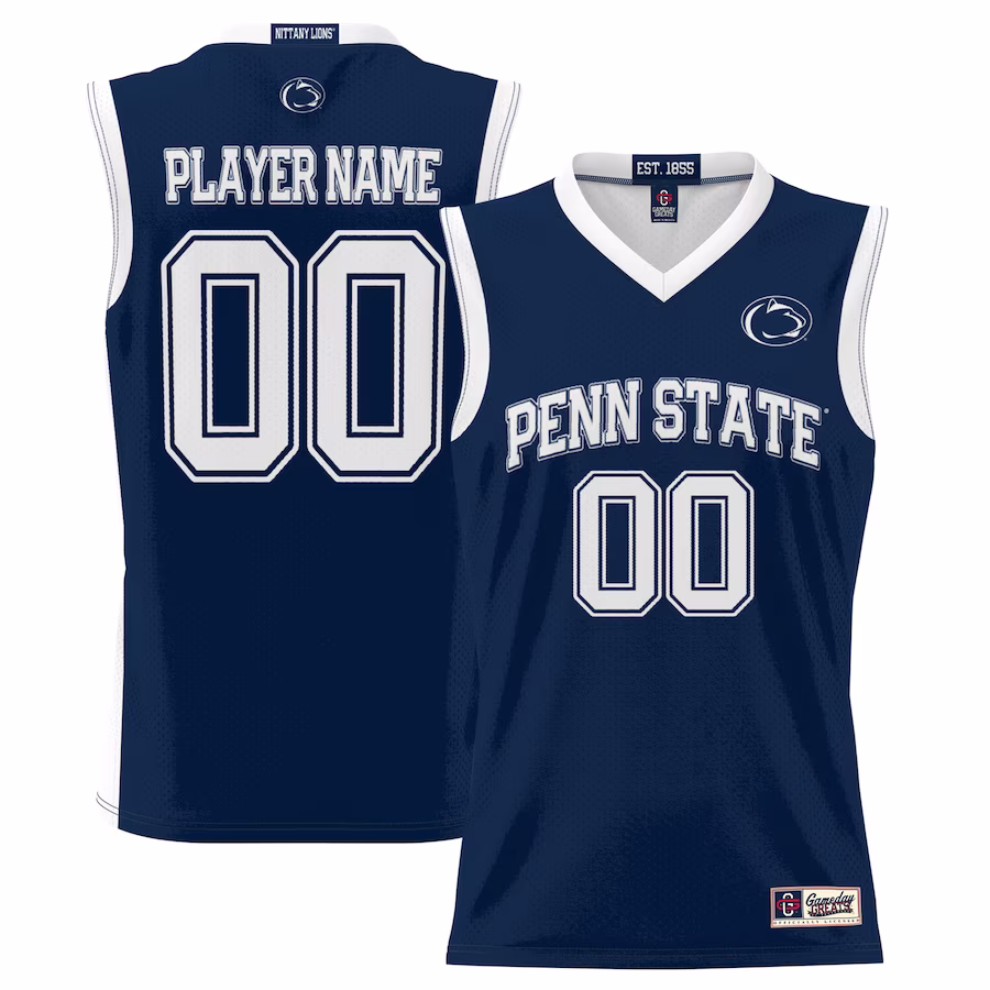 Penn State Nittany Lions GameDay Greats Men's NIL Pick-A-Player Lightweight Basketball Jersey - Navy - Puhuasuan