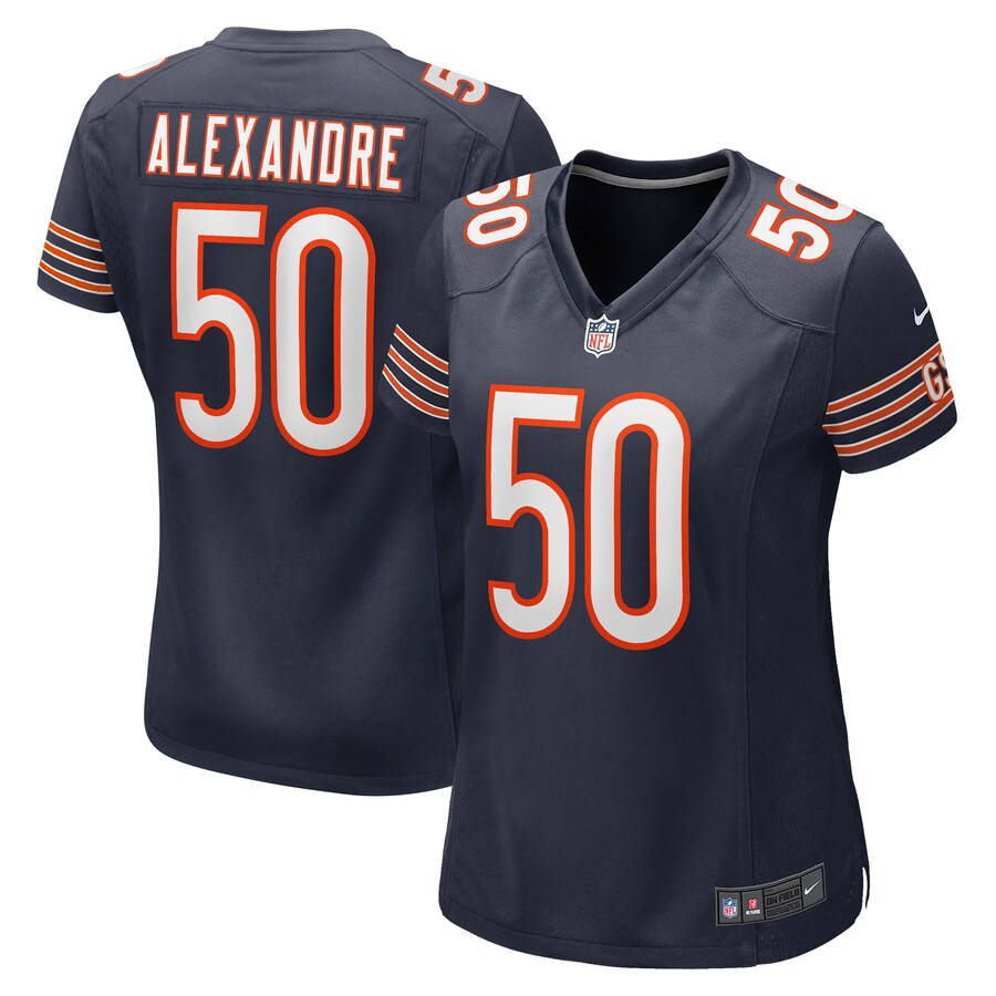 Women's Chicago Bears Deslin Alexandre Nike  Navy Team Game Jersey - Puhuasuan